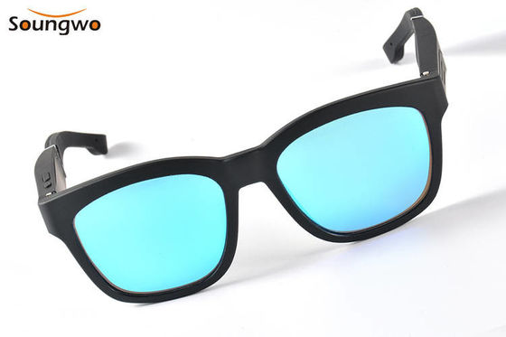 Peredam Kebisingan Smart Bluetooth Sunglasses Perlindungan UV Dengan Speaker
