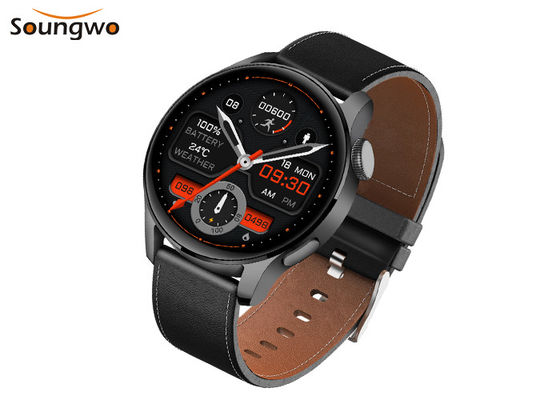 BLE 5.0 Bluetooth Smart Watches Untuk Pemantauan Kesehatan Mode Multi Olahraga 1,28 Inch
